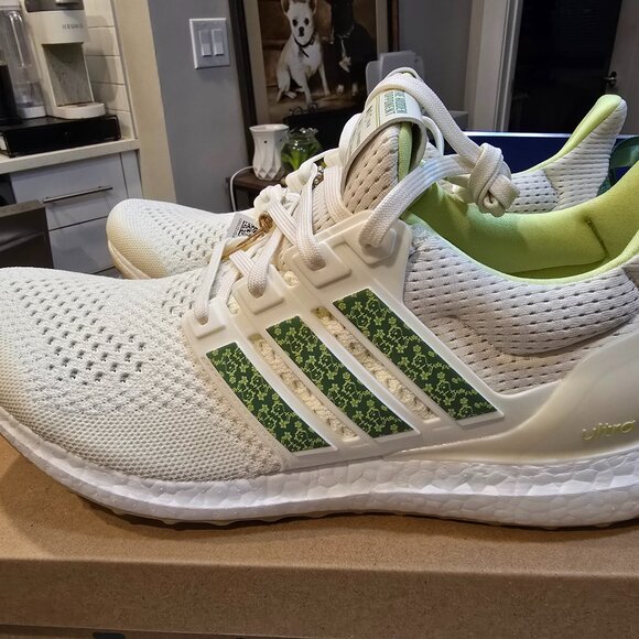 Adidas The Hidden Opponent x UltraBoost 1.0 JS1646 Men's Sz 10.5 White Green NEW - Picture 1 of 14